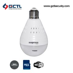 MAPESEN VR-IP0H200-L4 360 Degree Panoramic WiFi SD Card Bulb Camera