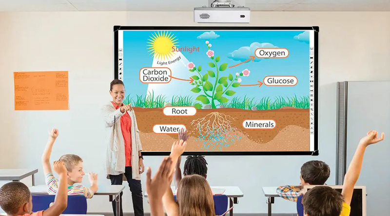 Interactive Whiteboard in Classroom 