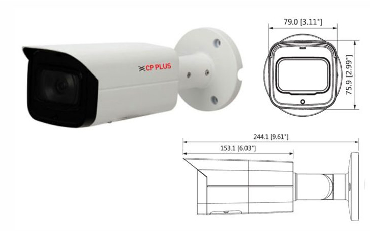 CP Plus CP-UNC-TB51ZL6-VMDS 5MP IP CCTV Camera in Bangladesh