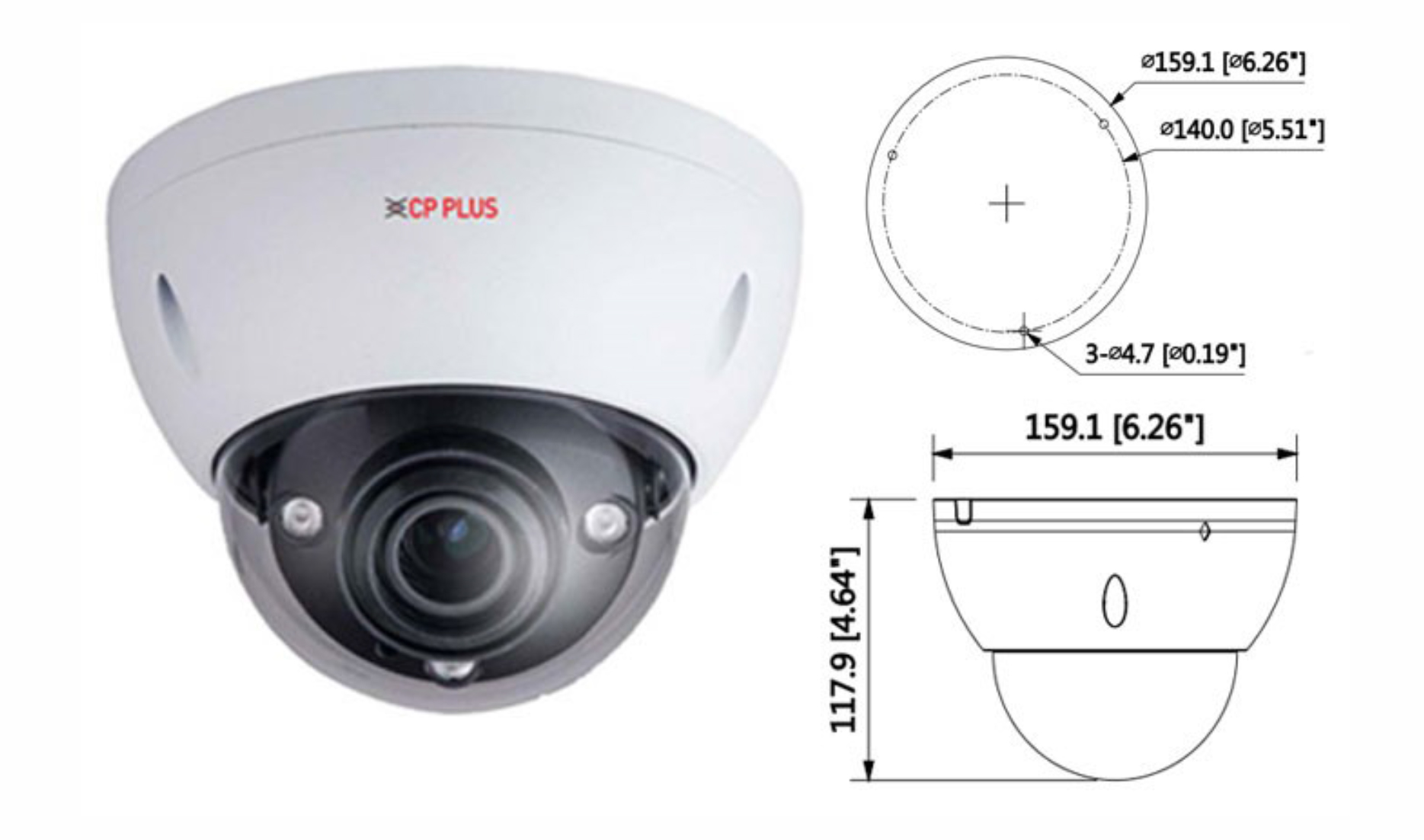 CP Plus CP-UNC-VE41ZL5E-VMD 4MP IP CCTV Camera in Bangladesh