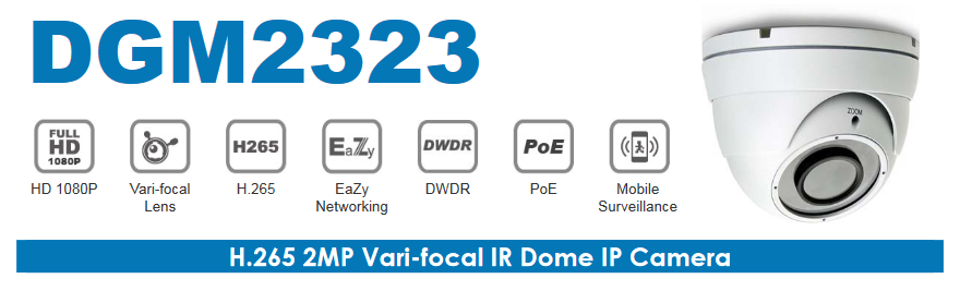 AVTECH 2MP VARI-FOCAL IR DOME IP 