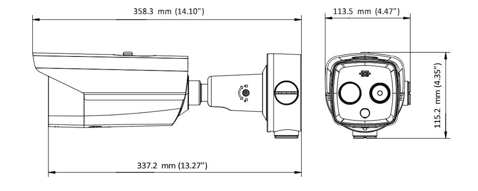 Hikvision-DS-2TD2617B-3-PA-body-Temp-Fever-Scanning-Thermal-Bullet-Camera DIAMENSION