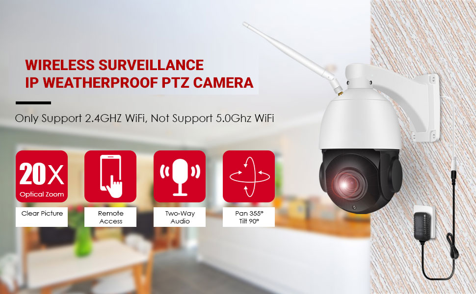 PTZ Camera WIRELESS-SURVEILLANCE-IP-PTZ-CAMERA