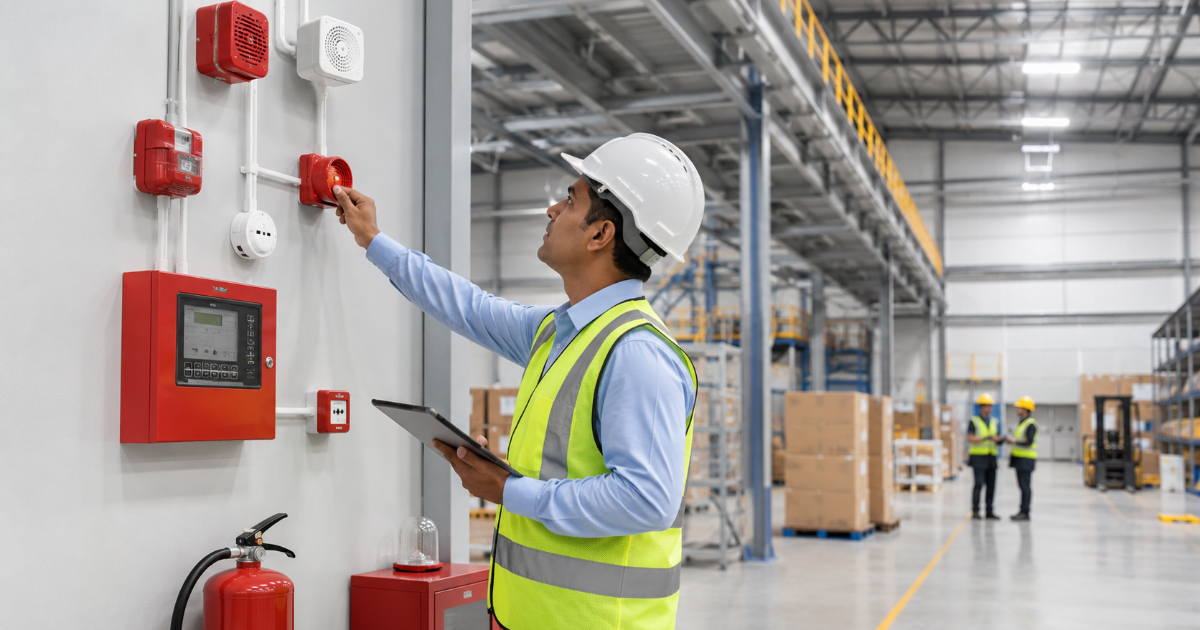 Complete fire safety solution for office warehouse and industrial building